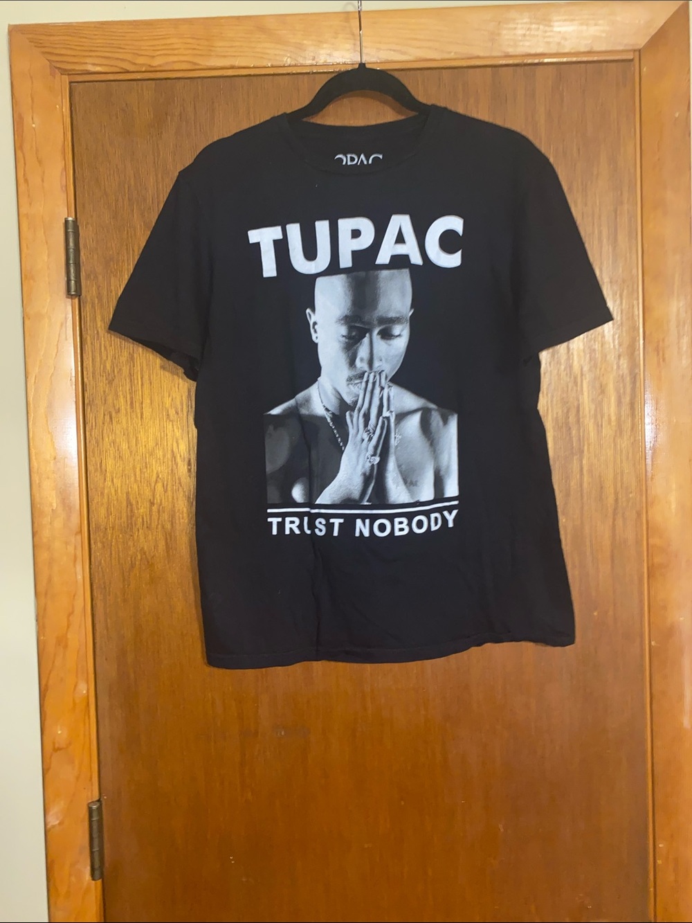 Tupac Unisex Graphic Short Sleeve Tee - Black Sz M